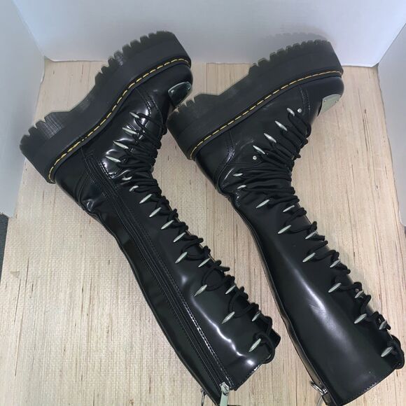 Dr. Martens Women's 1B60 MAX LTT Knee High Platform Black US 7 RARE Goth/Grunge - Picture 10 of 16